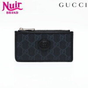 Gucci GG Supreme Card Case Wallet Coin black